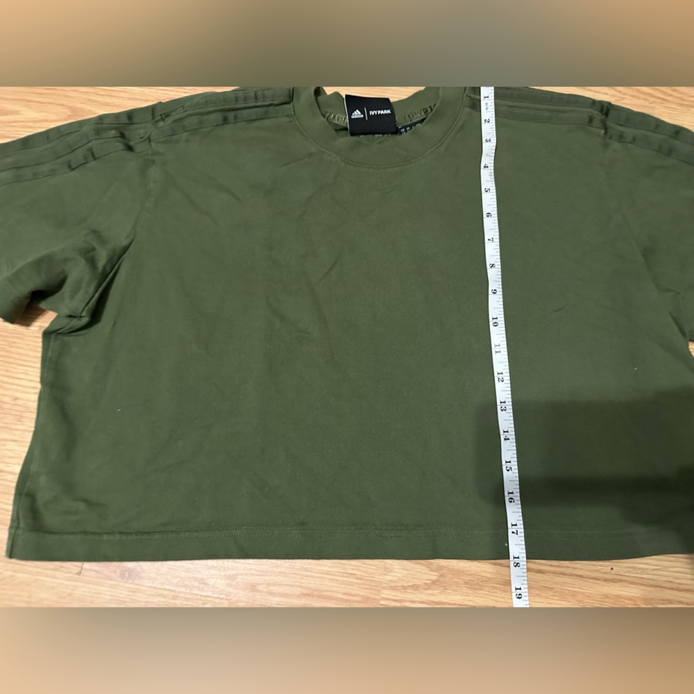 Ivy Park Adidas Dark Green Crop Top - Picture 4 of 7